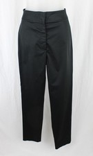 The Row Women's Black Cotton Blend High Rise Pants Size 8