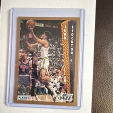 Fleer John Stockton #227 Utah Jazz 1992-93 Base Set Vintage Basketball Card