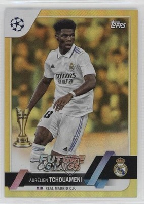 2022 UEFA Club Competitions Future Stars Gold Foil 15/50 Aurelien Tchouameni n0c