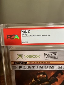 Halo 2 Xbox 2004 New Graded PSA 9.6 Sealed A+ Video Game Free Shipping Grade