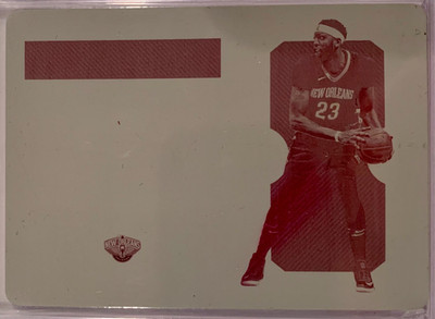 Anthony Davis 2017-18 Panini National Treasures Magenta Printing Plate 1/1