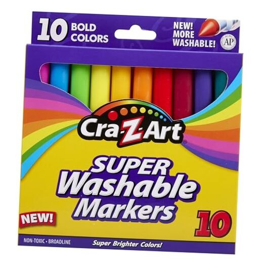  Bold Washable Markers, 10 Count 10 Count (Pack of 1)