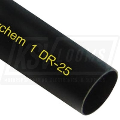 1'' Raychem DR-25 Yellow Label Heat Shrink Tubing by TE Connectivity x 5 feet
