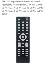 ZRC-101 Replacement Remote Control Applicable for Insignia LCD TV NS-LCD15-09