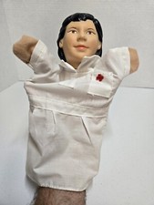 Learning Resources Hand Puppet Asian Woman Nurse 70's Vtg Rare Collectible