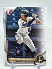 HENDRY MENDEZ RC SIGNED 2022 BOWMAN DRAFT BD-116 Minnesota Twins