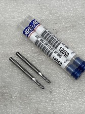Lot Of 2 Garr Tool 3/32" Carbide Ball Nose End Mills, 4 Flute, 330M, 18050 USA