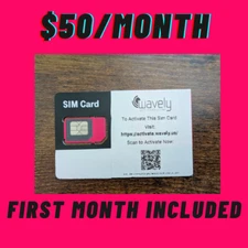 T-Mobile Prepaid $50 Plan ESIM/SIM Card Unlimited Talk,Text,Data 30 Days