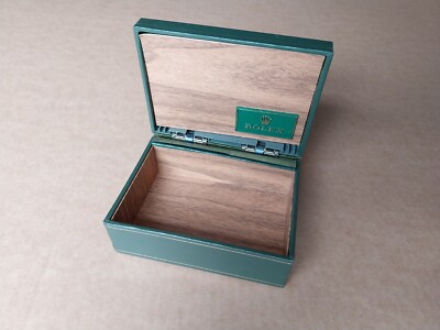 Vintage Rolex Box for Daytona 6263 6265 1680 etc, Green / Wood Decor 06.00.06