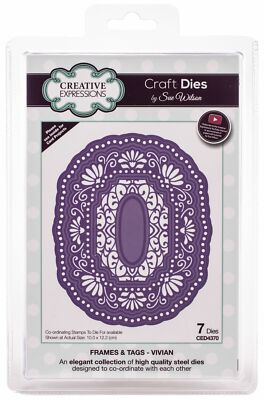 Creative Expressions Craft Dies By Sue Wilson-Frames & Tags-Vivian  New