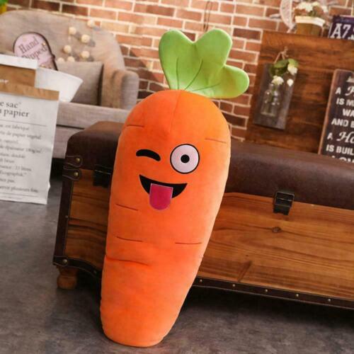 Almohada suave dibujos animados zanahoria peluche juguete cojín muñeca  regalo verduras Xm Z3C3 | eBay