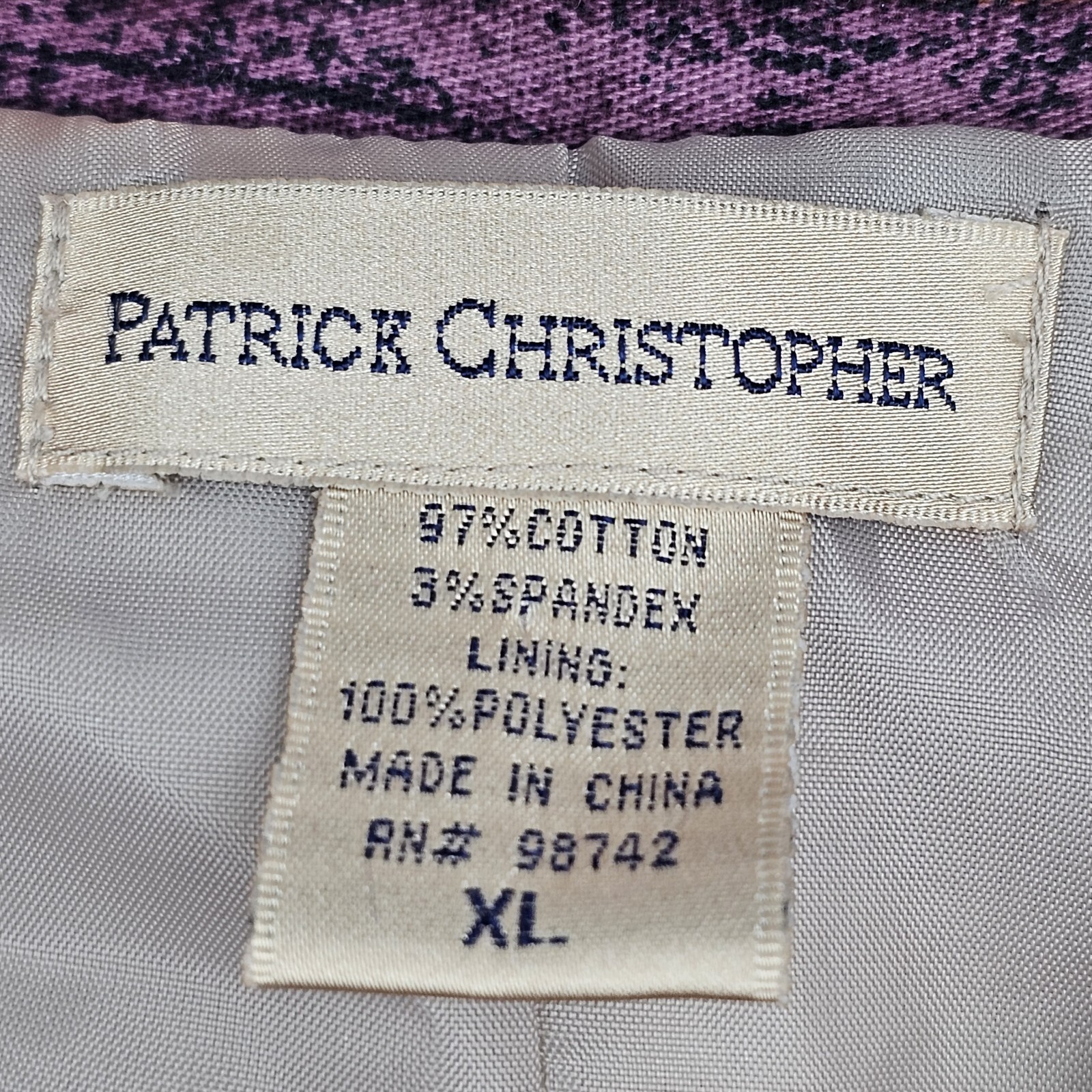 Vintage Patrick Christopher Button Front Jacket L… - image 6