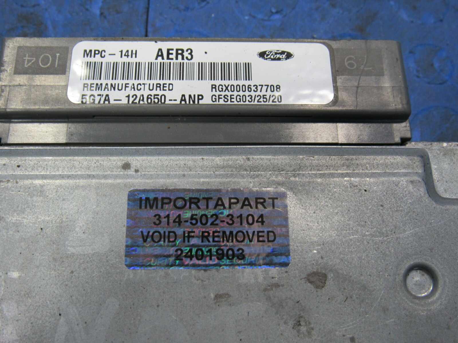 05-06 Ford GT ECU ECM PCM Engine Computer Control 5G7A-12A650-ANP 1903