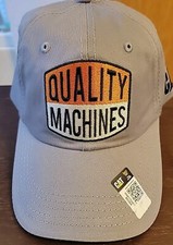 CAT Caterpillar Quality Machines Gray Snapback Trucker Farmer Hat One Size NWT