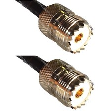 RG316 SO239 UHF Female to SO239 UHF Female Coaxial RF Cable ships from USA