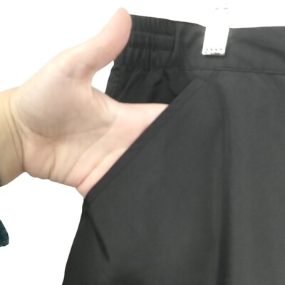 Alo Yoga Pull On Black Windbreaker Track Pants Size XXL Zip Ankle