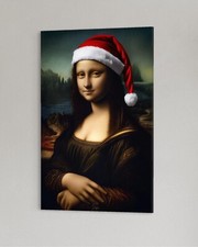 Mona Lisa Leinwand Bild Weihnachtsedition Kult Klassiker