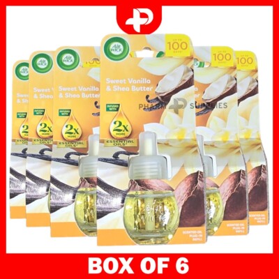 Air Wick Plug In Diffusor Nachfüller Weiß Vanilleschote Ätherische Öle 6er Pack