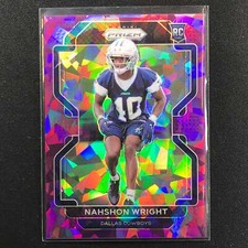 2021 Prizm Nahshon Wright Rookie Purple Ice 197/225