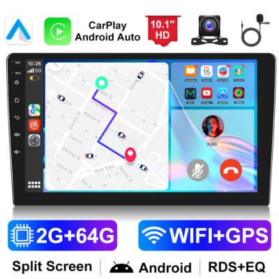 2G+64G Android 13.0 Doppelt2 DIN 10.1'' Autoradio GPS Navi WIFI BT FM RDS +Kamera
