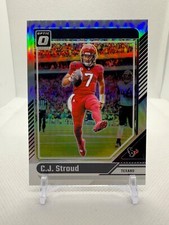 2024 Panini Donruss Optic Football CJ Stroud Silver Holo - Houston Texans