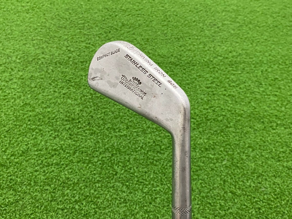 SUPER RARE Callaway Edge Blade 2 Iron Stiff Steel Shaft Genuine Leather Grip SUPER RARE Callaway Edge Blade 2 Iron Stiff Steel Shaft Genuine Leather Grip