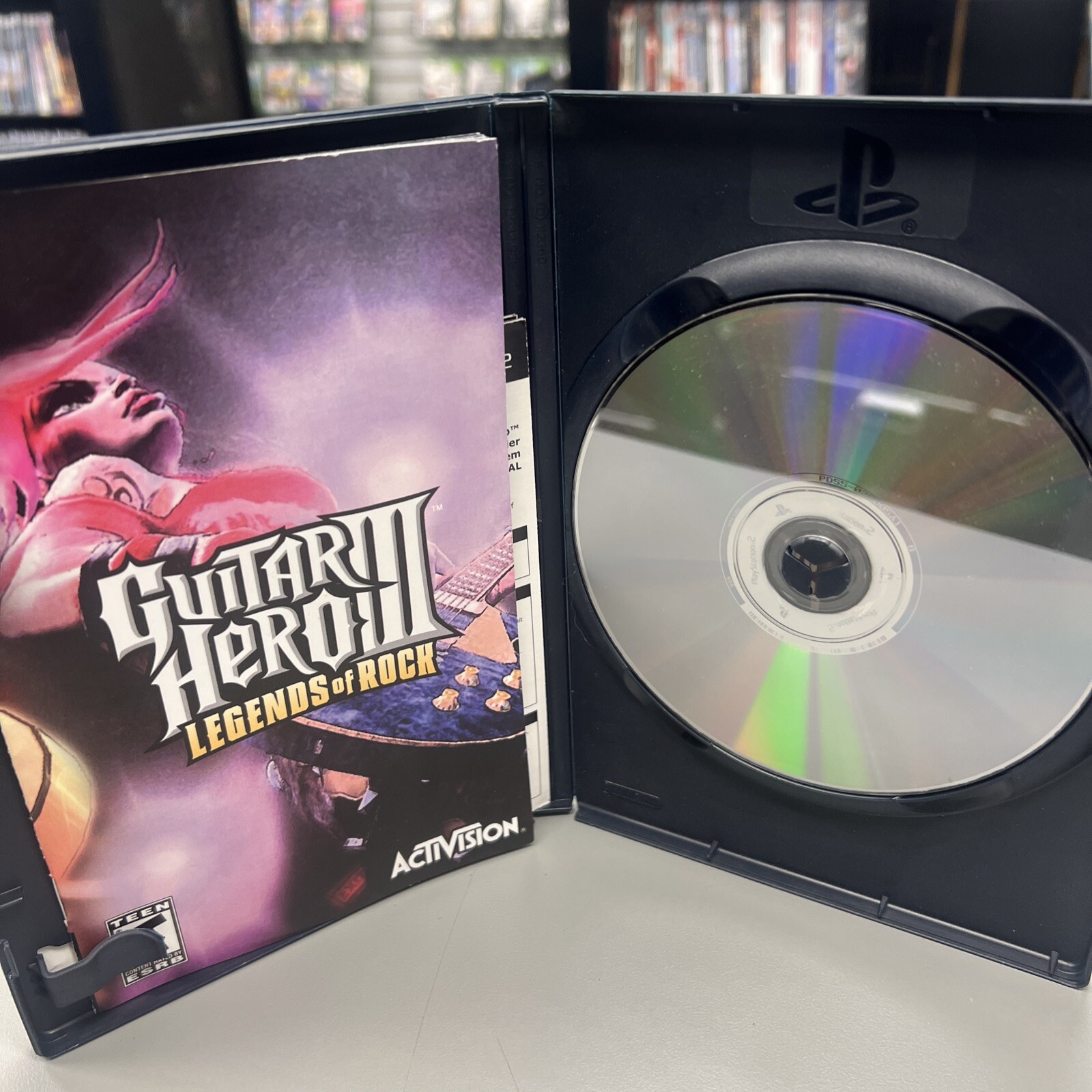 Guitar Hero 3 Legends Of Rock Bundle PS2 Kramer Striker Guitar Dongle