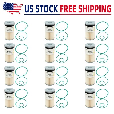 12 PK FS19763 For Fleetguard Fuel Water Separator Replaces Mack 5479102526