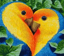 Kit Bead Embroidery Parrots DIY Craft Kit stamped Embroidery Bead sl-2025