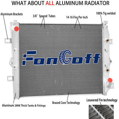 4 Row Radiator For 2011-16 Chevy Silverado GMC Sierra 2500 3500HD 6.6L ...