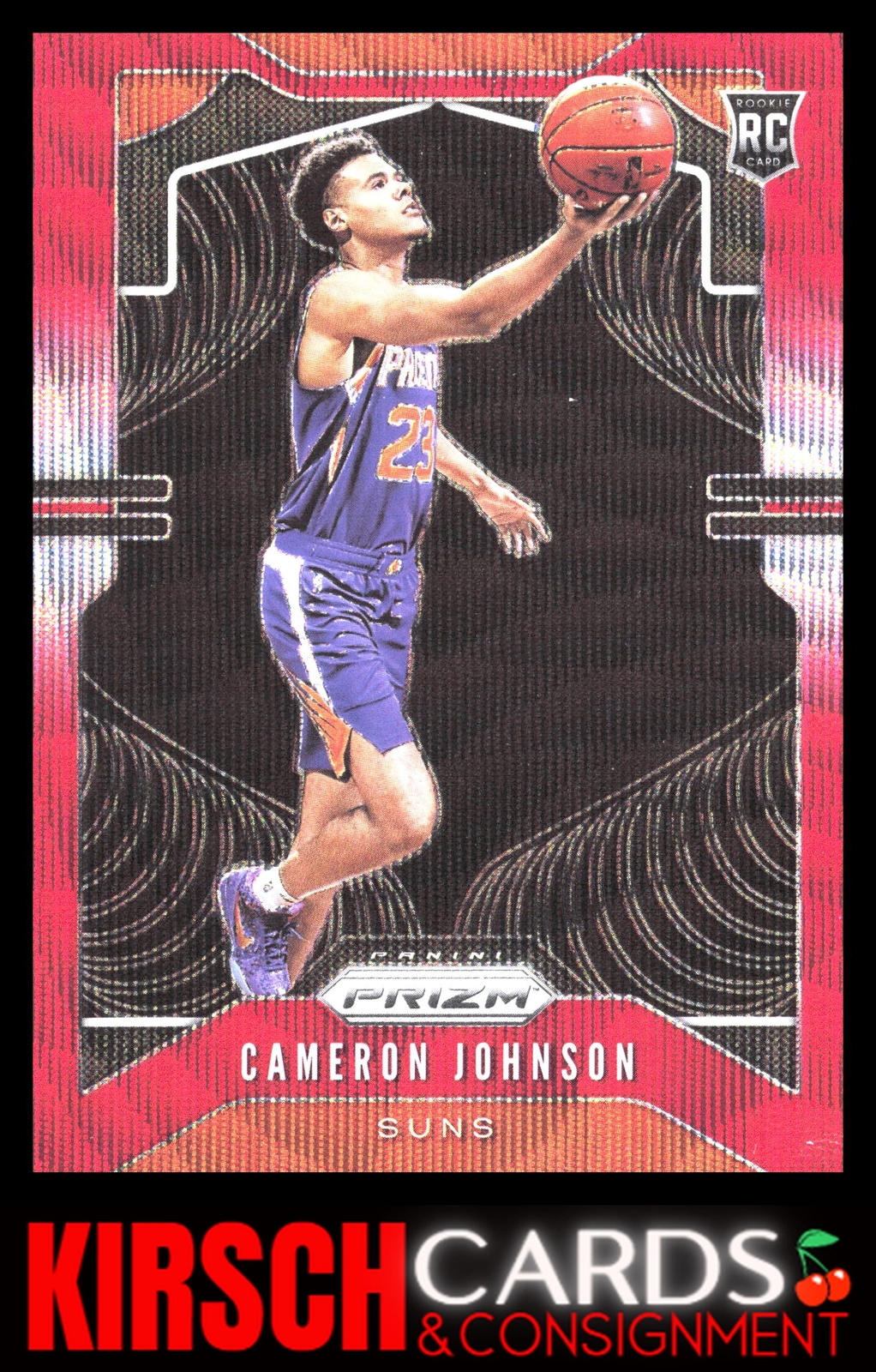 Cameron Johnson 2019-20 Panini Prizm #257 Prizms Ruby Wave Phoenix Suns