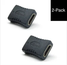 2x HDMI Female To Female Extender Adapter Coupler Connector Fit HDTV 1080P 4K