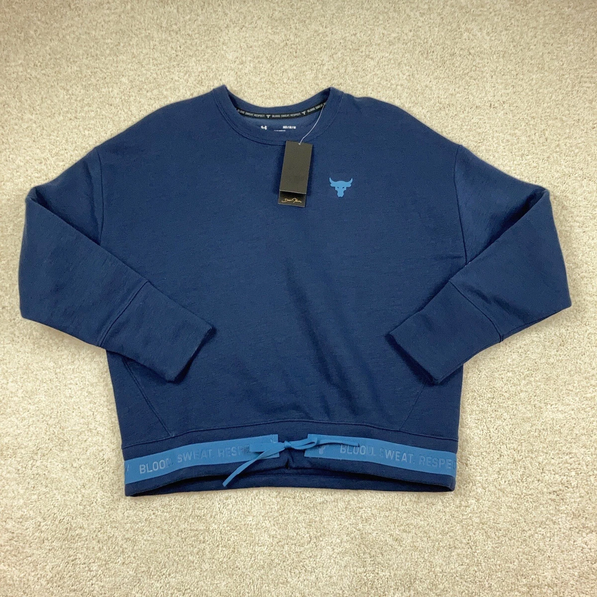 Under Armour Project Rock Womens Medium Sweater Crew Neck