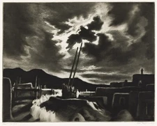 GENE KLOSS : Moonlit Kiva : Archival Art Print