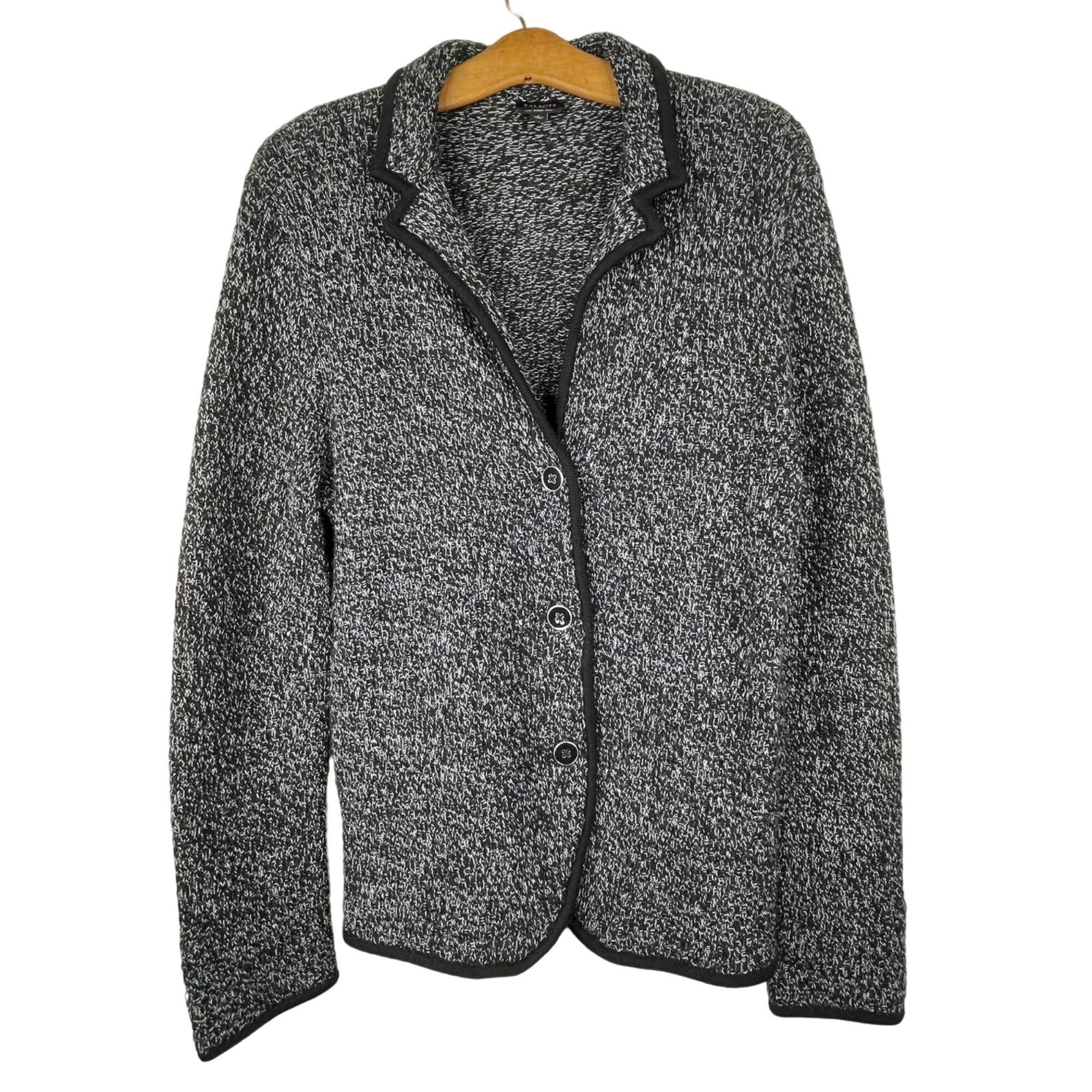 Talbots Cozy Merino Wool Cardigan Blazer with Button Front Size L-image