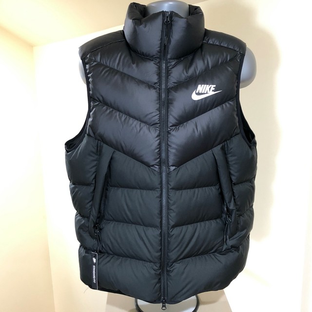 Nike Sportswear Windrunner Down Fill Gilet Vest Black 928859-010 Men's Large L | eBay