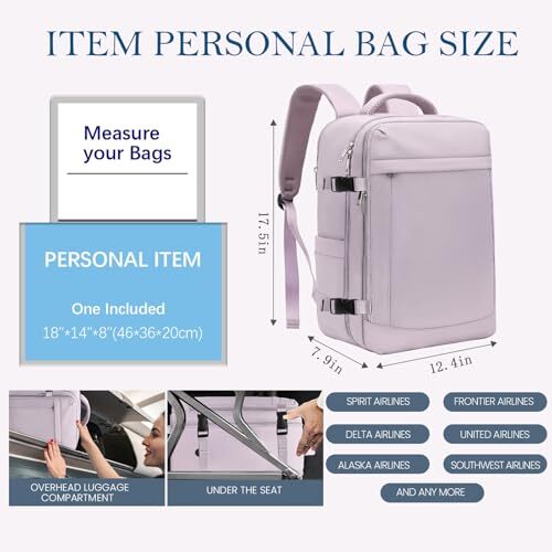 Under Seat Backpack Delta Personal Item Backpacks 18x14x8 For