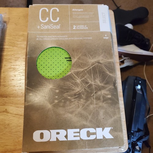 5 Oreck AK1CC6A CC SaniSeal Allergen AND 2 TYPE CC Filtration Vacuum Bags - Picture 4 of 7