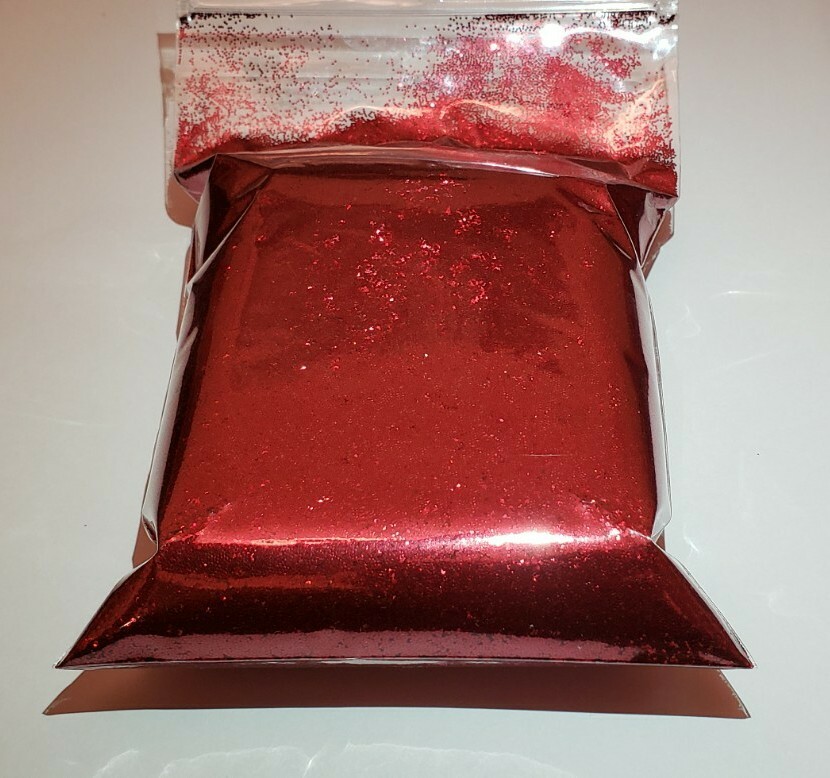 1/4 Lb Premium Fire Red .015 Metal Flake – Custom Auto Paint Additive (6oz)