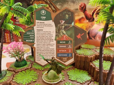 Heroscape Itona benutzerdefinierter Held und Kartenerweiterungseinheit Charakter Elf Zauberer