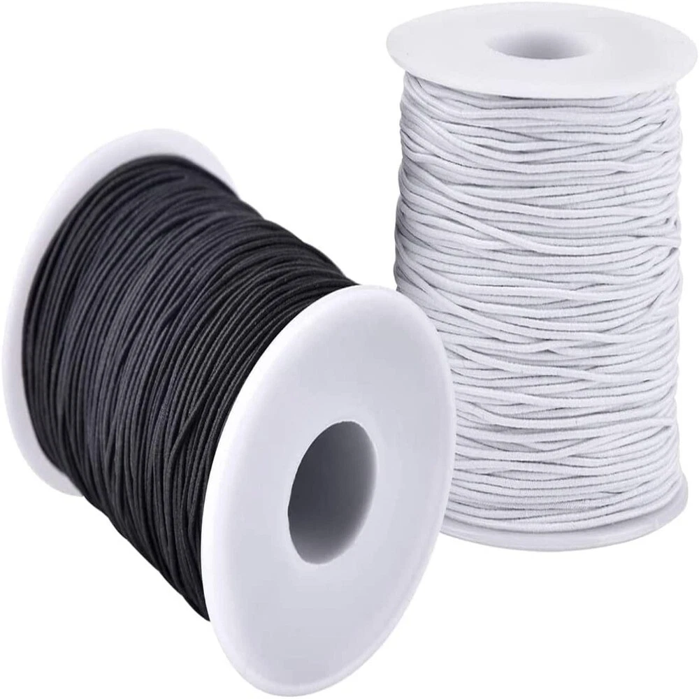 White Elastic String for Bracelets Stretchy Elastic Cord for