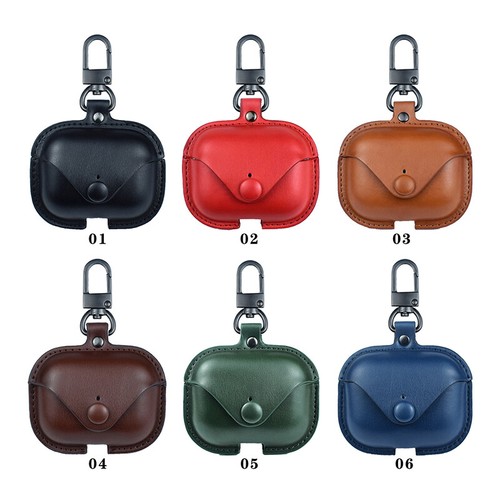 For Apple AirPods Pro 2nd/3rd Leather Shockproof Protective Case Cover - Zdjęcie 6 z 12