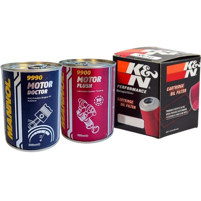 K&N Filters SO-7026 Ölfilter MANNOL Spülung + Additiv Öl für CHRYSLER DODGE JEEP