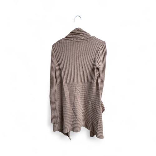 Autumn Cashmere Women’s Beige Cardigan Sweater Size S Open Front Cable Knit - Picture 2 of 5