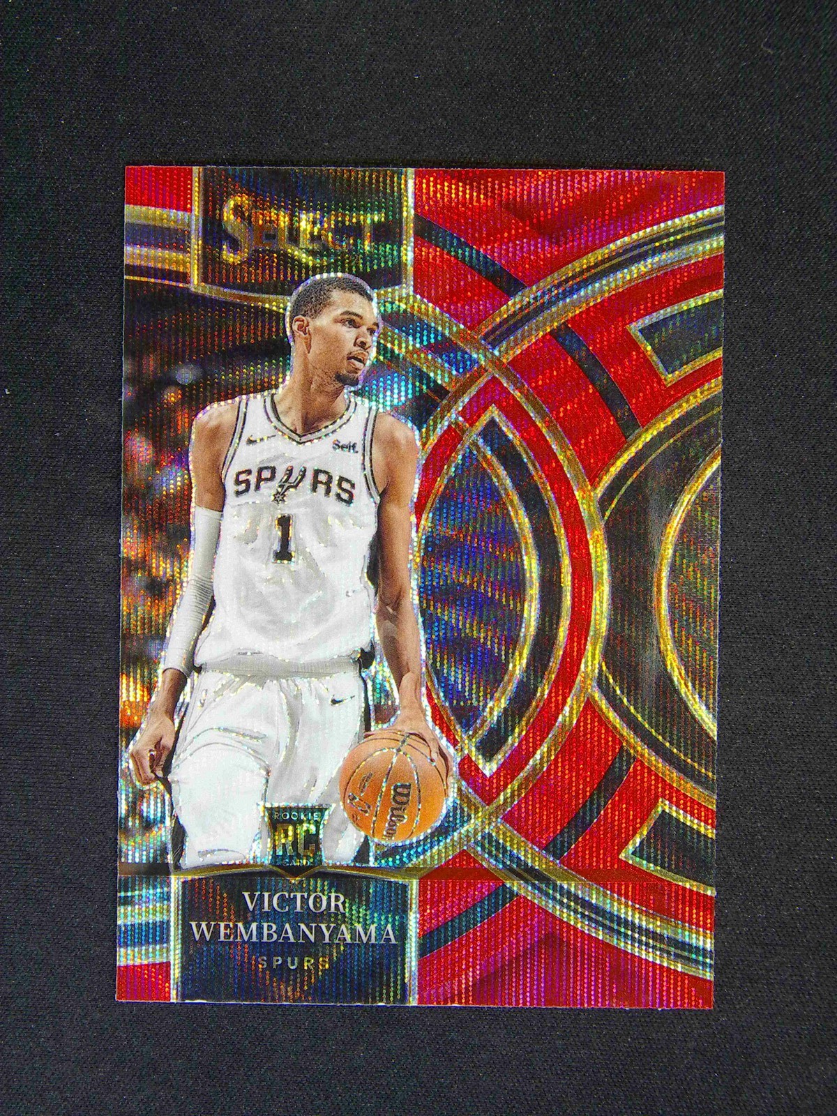 2023-24 Panini Select Victor Wembanyama RC Rookie Premier Red Wave