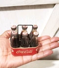 Vintage Coca Cola Mini Bottles Miniature 6- 2.5" Bottles in Original Carton EUC