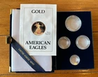 1990 Gold Eagle Proof Set. No Coins W/ COA & Caps Original Mint Packaging