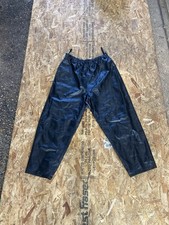 Vintage Venezia Black Leather Pants Size H8