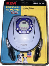 RCA Personal CD Player RP2300 Bass Boost Portable Programmable Discman SEALED