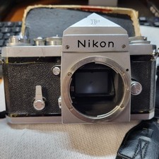 Nikon F 35mm Film Camera 1964 Serial 6545291 Big "F" Prism w/ 28mm Lens